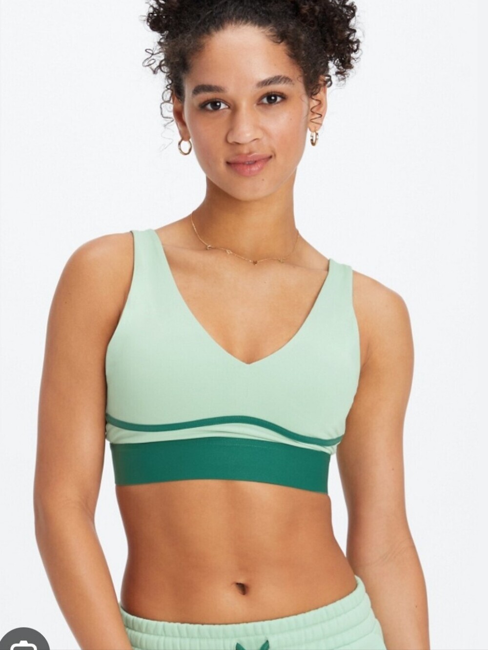 Fabletics Womens Colorblock Running Sports Bra Size Medium